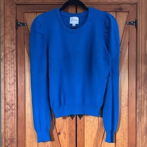 Pink Rose Vibrant Blue Knit Top